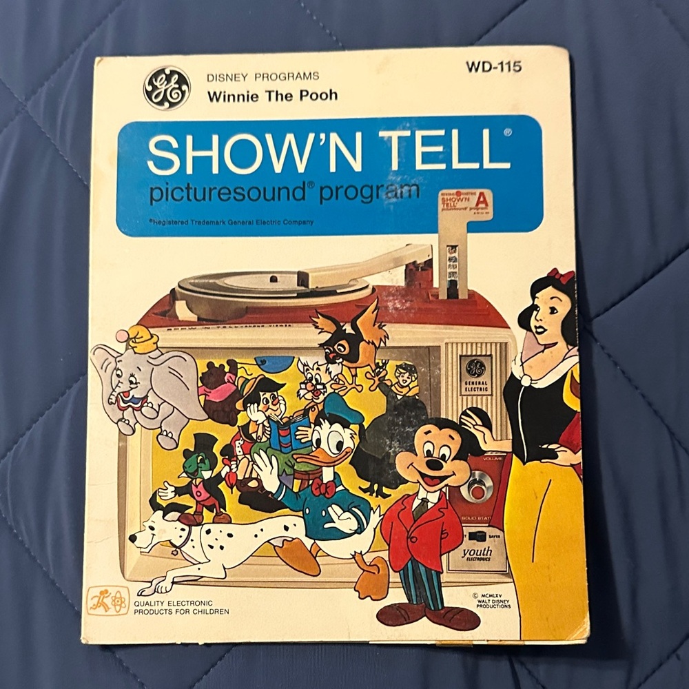 GE Show'N Tell Picturesound Program - Disney Winnie The Pooh